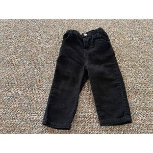 Young Hearts Girls Black Corduroy Pants 12M